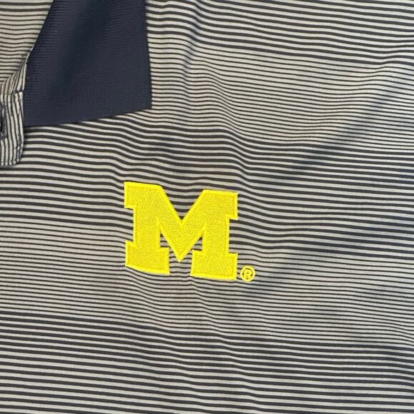 ProEdge University of Michigan Striped Polo 3X - Picture 3 of 4